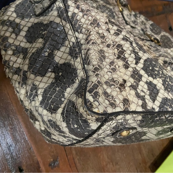 YSL Rive Gauche Python Large Downtown Tote - Picture 9 of 11